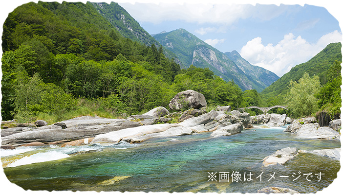 黒部の川